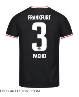 Günstige Eintracht Frankfurt Willian Pacho #3 Auswärtstrikot 2023-24 Kurzarm